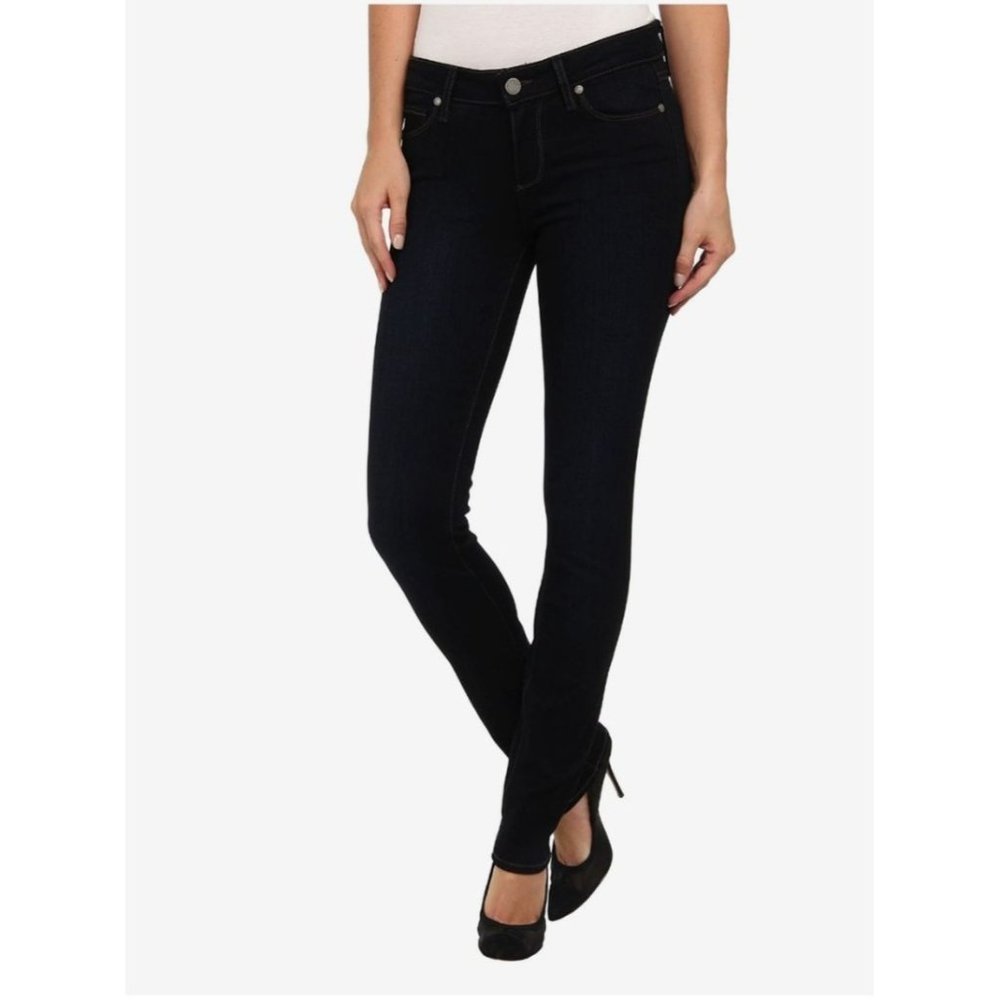 Paige Skyline Skinny Jeans Size 25 Black Shadow